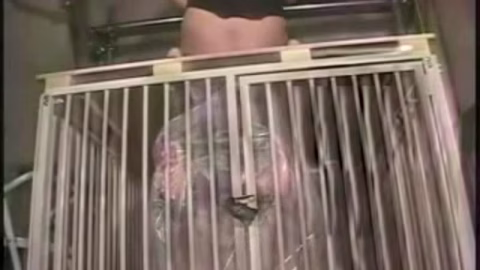 Caged Slave Pissed And Shit On By Cruel Mistress