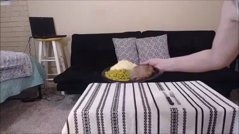 Shit Topped Steak Dinner