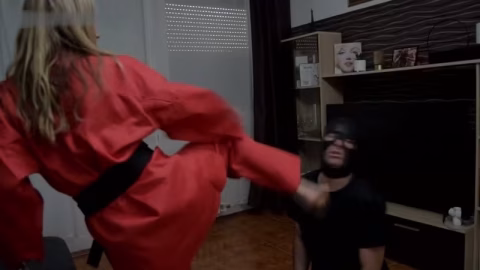 Femdom And Karate Stories – Red Dress Black Belt Karate Ballbuster – Part 1 Of 3 – Tatjana