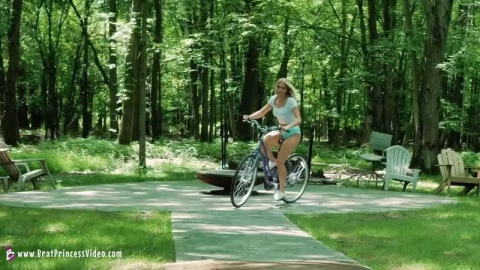 Brat Princess 2 – Amber – Male Gets In The Way Of Angry Girl Bicyclist See What Happens Next