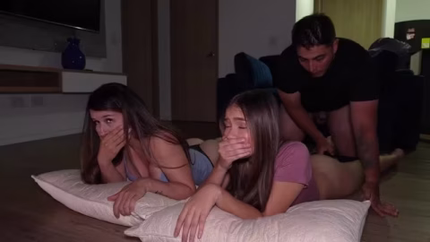 Stepdad Fucks Stepdaughter After Hard Fucking With Her Best Friend
