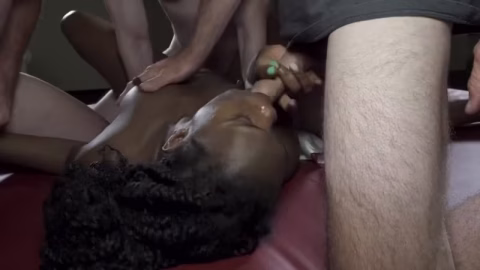 Banging Bare French Black Slut