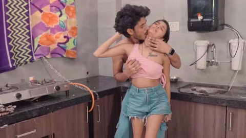 After The Wife Left The Brotherinlaw Found His Younger Sisterinlaw In The Kitchen And Had Sex With Her