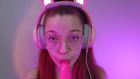 Cosplay Redhead Egirl Ahegao Pov Sucking Asmr