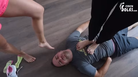 Czech Soles Blue Kate Megan – Double Foot Smother Wrestling Domination