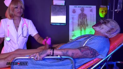 Nurse Papaya Zero Jerks And Rides Her Patients Cock Meat